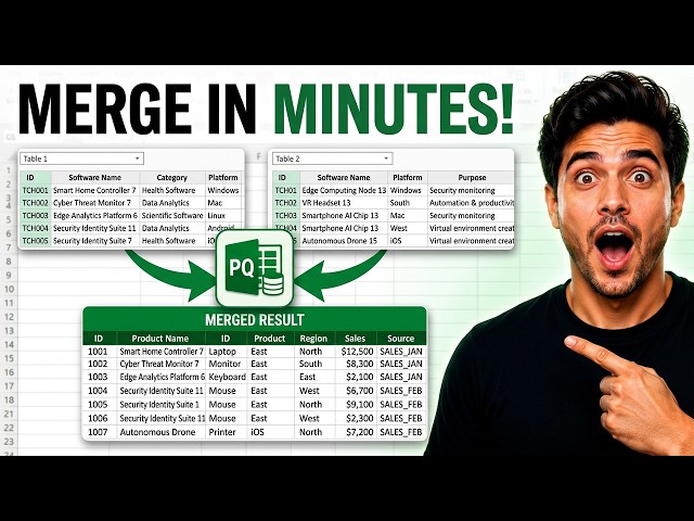 Merge Two Excel Spreadsheets in Minutes With Power Query