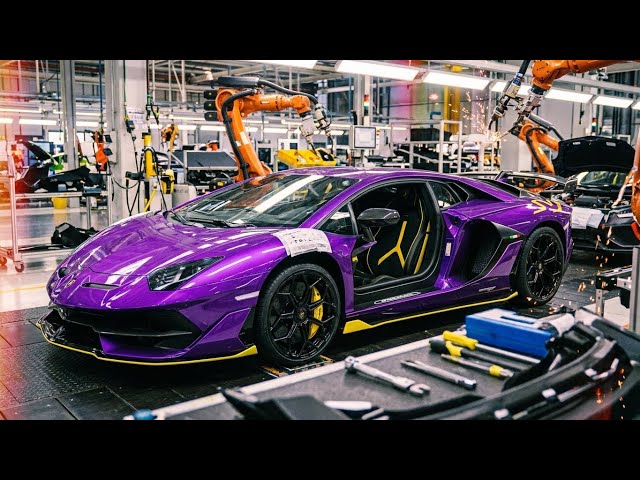 Building the Beast: Lamborghini Aventador SVJ Rosso Mars Carbon Fiber Monocoque Process