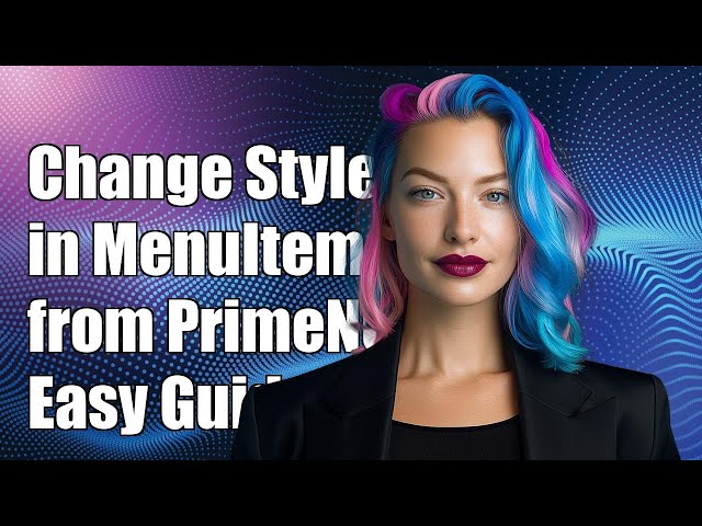 How to change style in MenuItem from PrimeNG