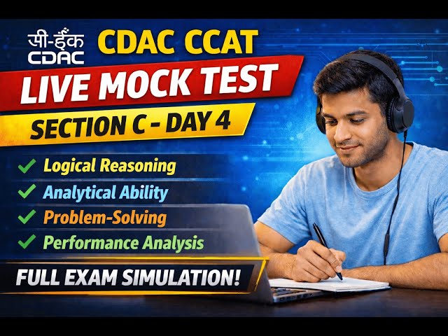 CCAT Live Mock Test – Section C  Day 4 | Live Mock Test for February 2026  Batch