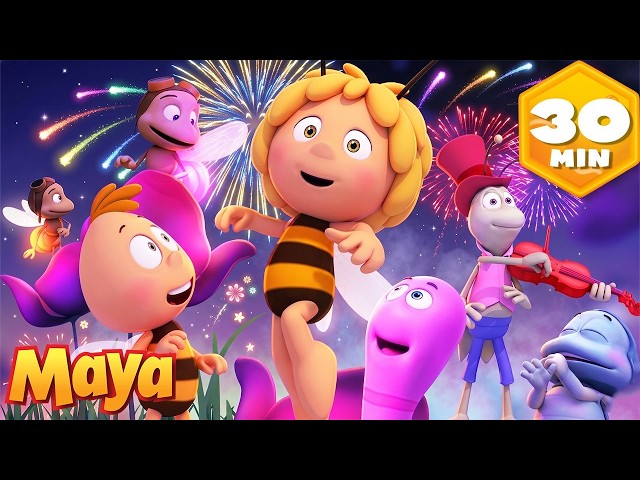 El desfile mágico del festival callejero de Maya 🎉 La Abeja Maya 🐝 Recopilación | Dibujos animados