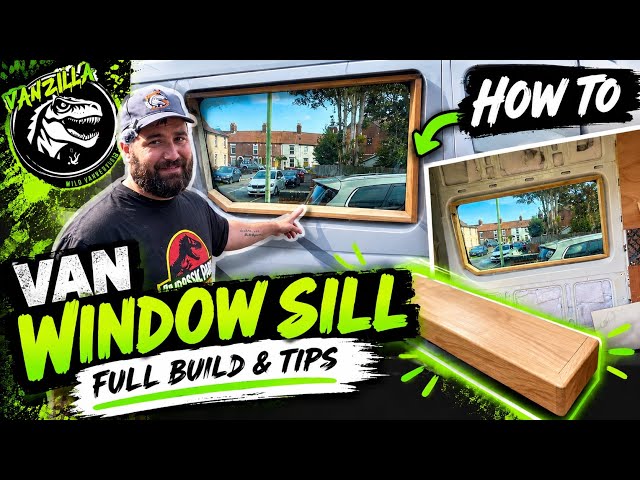 HOW TO BUILD A VAN WINDOW SILL! | DIY Mercedes sprinter mwb conversion 