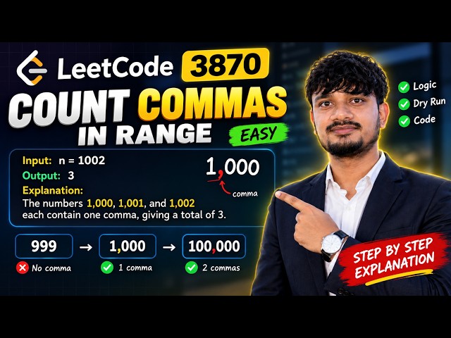 LeetCode 3870 - Count Commas in Range | Easy Java Solution & Explanation