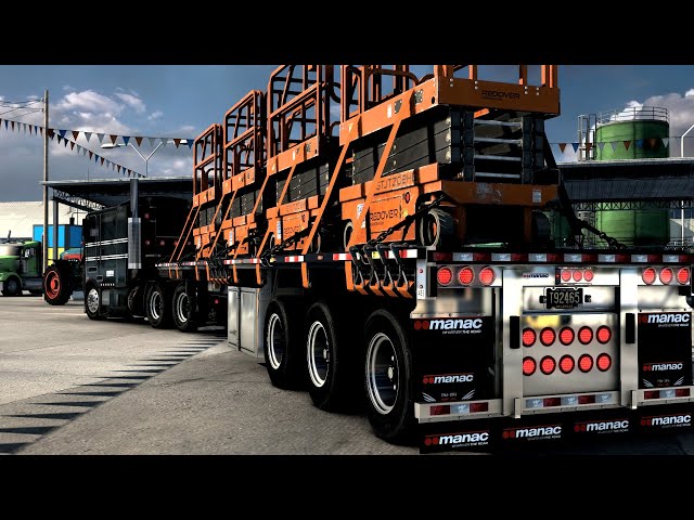 MHAPro Map BETA - Pete 362 Cabover - USA Trailer Pack - American Truck Simulator [v1.47] 4K★