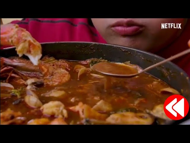 NETFLIX BANKII Reversed Everytwo The is the onl Jjampong, Crab, Pickled Egg, Korean Hot Pot, Full of