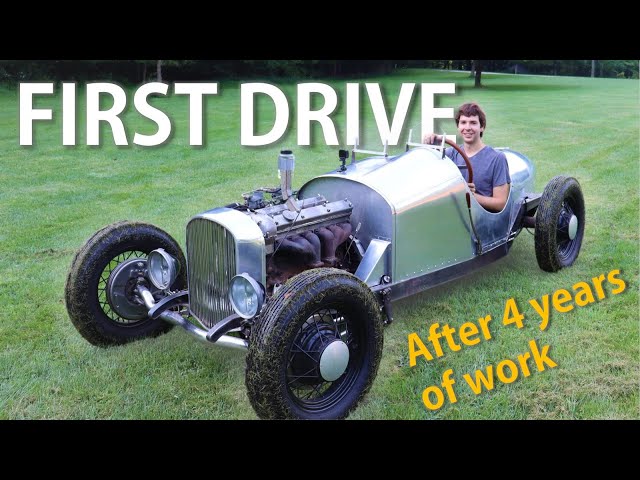 The First Drive! | Homemade Boat-tail Speedster Pt. 60