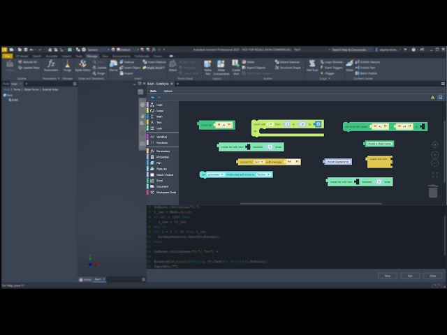 Autodesk Inventor 2027 - Codeblocks in iLogic (1)