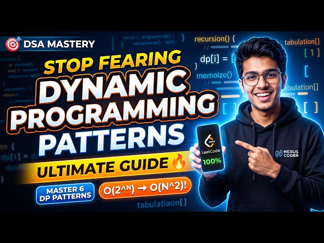 The ONLY Dynamic Programming Video You Need for Placements (LeetCode)