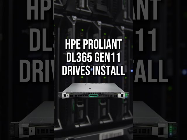 HPE ProLiant DL365 Gen11 | Drives Install | #HPE #tech #satisfying #server #drives #ssd #storage