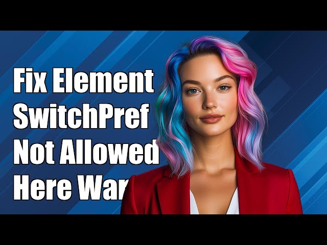 How to Fix 'Element SwitchPreferenceCompat is Not Allowed Here' Warning