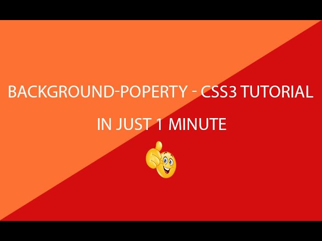Background position property in css