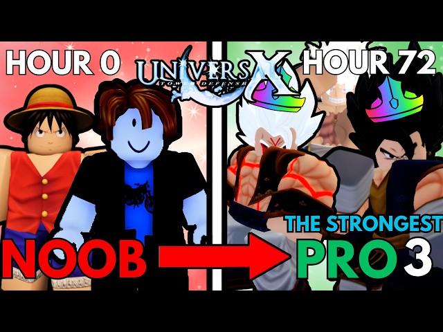 Going Noob To Pro In 72 Hours In Universal Tower Defense X & Obtaining The META Dragon Ball Units
