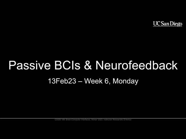 [13] Passive BCIs & Neurofeedback