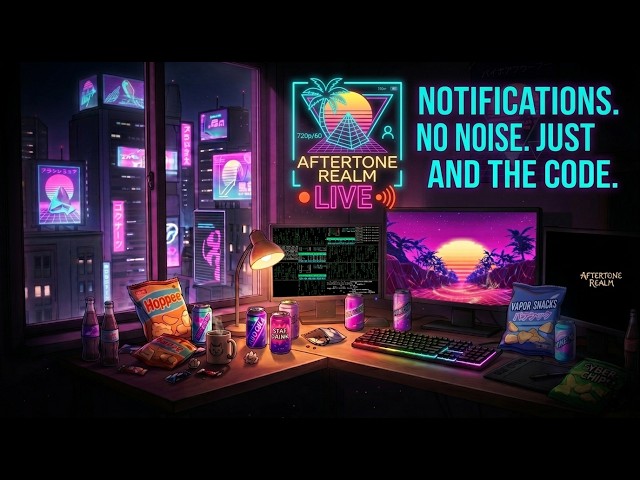 🔴 LIVE: no distractions, just flow… | synthwave lofi for coding, focus & deep work 🌙💻