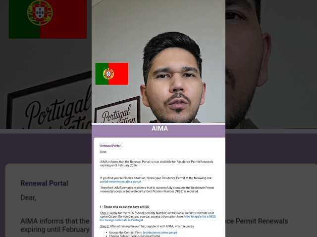 How to Register or Correct NISS for AIMA Renewal Portugal | Portugal Immigration Diaries