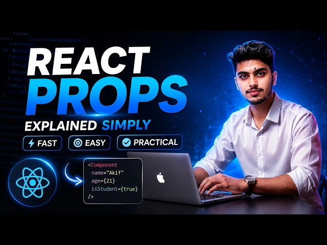 React Props Crash Course | Build Better Components Fast #react