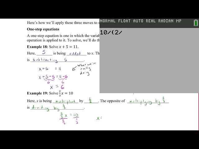 Algebra Basics - Concept 4 - Solving Linear Equations in One Variable