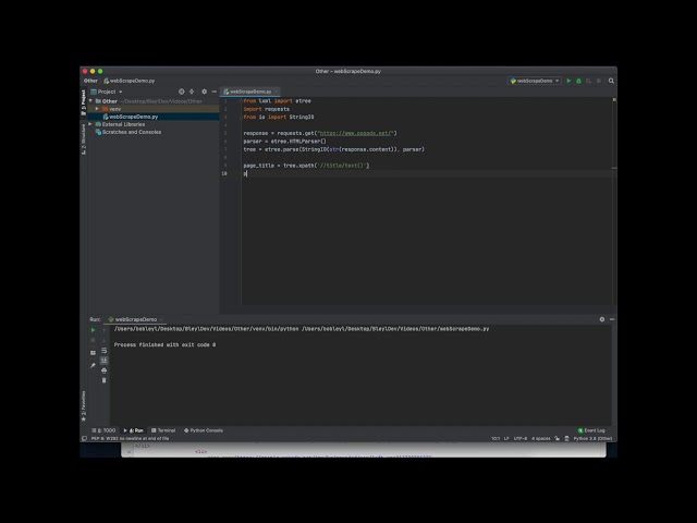 How to scrape websites using python and lxml