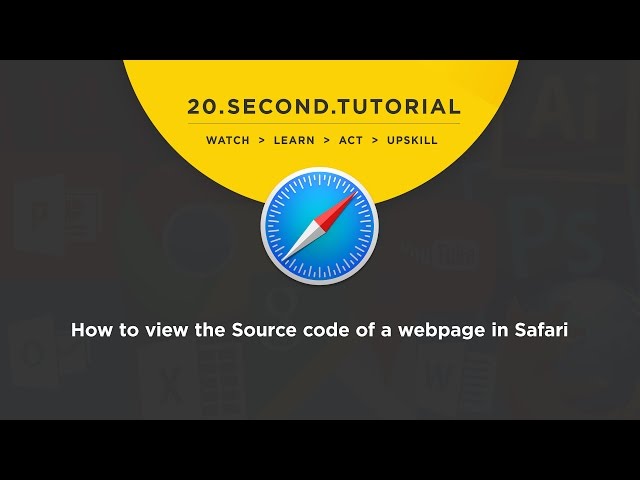 OLDIE - How to view the Source code of a webpage: Safari Tutorial #11