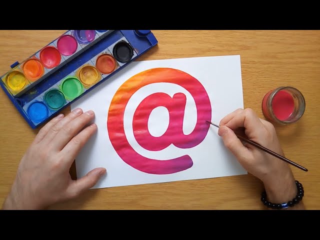 How to draw an at sign @
