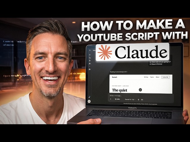 How I Use Claude to Script Every YouTube Video I Make
