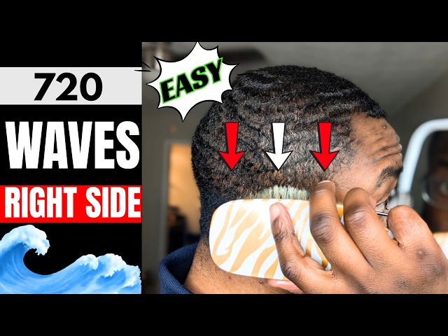 How to Brush 720 Waves Beginners (Right Side)
