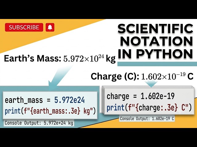 How to Use Scientific Notation in Python (3-Minute Guide)