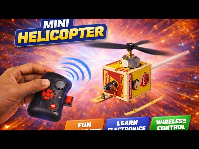 Mini Helicopter DIY Project | Learn Electronics with Wireless Control Helicopter#diy#drone#helicopte
