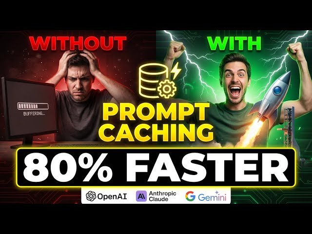 Prompt Caching Explained: Make ChatGPT, Claude & Gemini 80% Faster with This ONE Trick