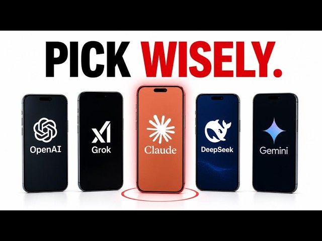 ChatGPT, Claude, Gemini, Grok or DeepSeek? Pick Right.