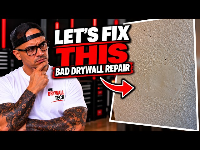 Lets fix this BAD DRYWALL REPAIR #drywallrepair
