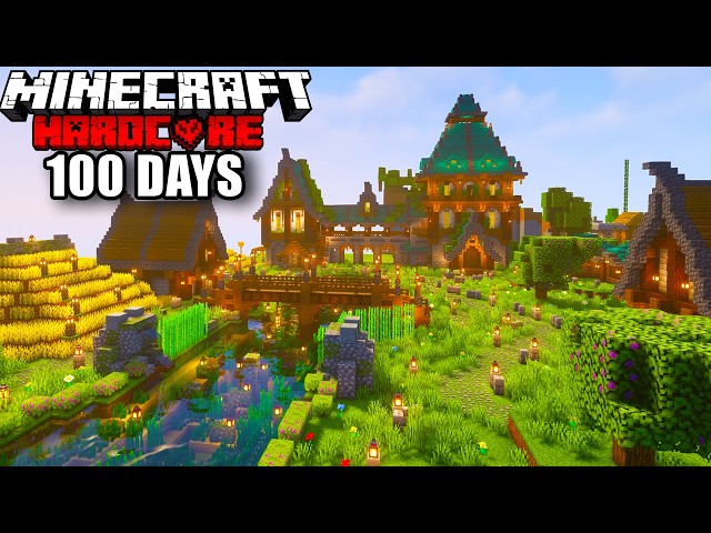 I Survived 100 Days on an EXPANDING CHUNK in Minecraft Hardcore