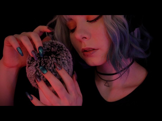 ASMR | slow & gentle Whispering "Shh, relax, it's okay" - Stormy Fluffy Mic