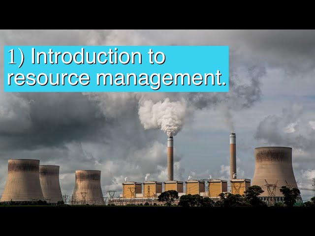 Introduction to resource management. Powered by @GeographyHawks