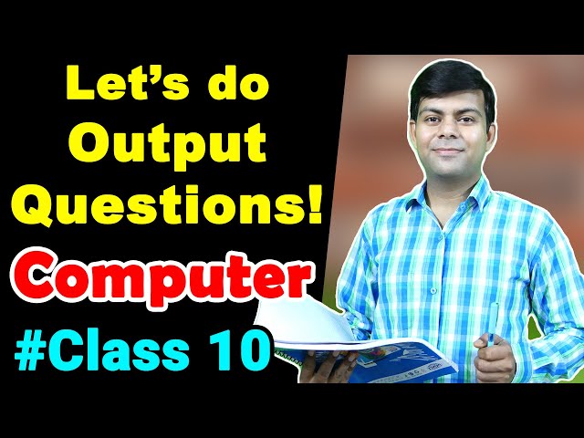 Important Output Questions in Java | Computer Class 10 #ICSE #2024