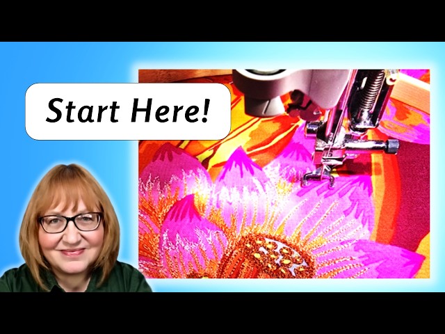 Thread Painting on a Home Sewing Machine: Start Here!
