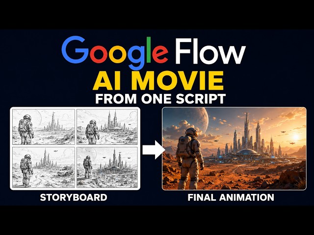 How to Use Storyboard Studio in Google Flow (Step-by-Step)- AI movie from start to finish!