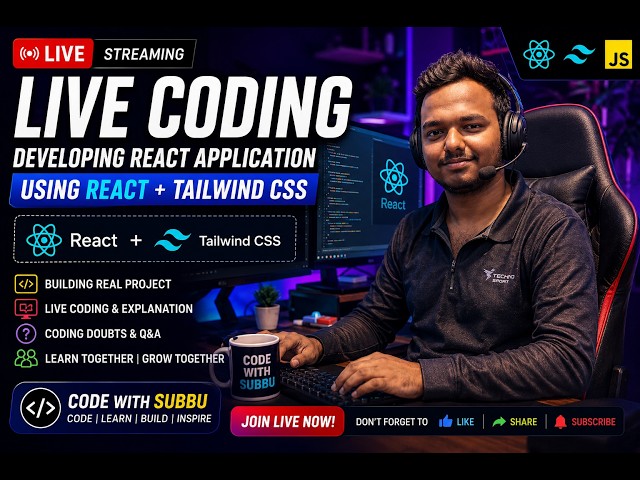 🚀 Live Project Development | Coding Doubts &  (Ask Me Anything & Doubts Solved) #live #livestream