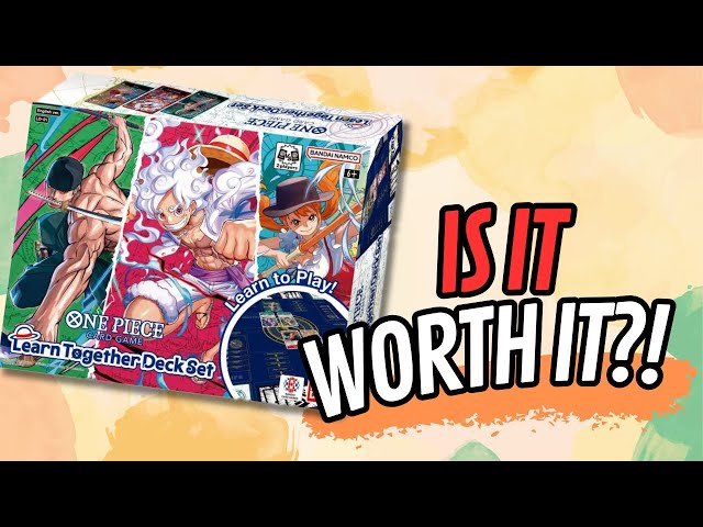 * IS THE NEW LEARN TOGETHER DECK SET WORTH IT?! * - LD-01 One Piece Card Game Review!!