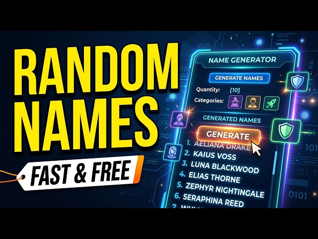 How to Generate Random Names [Fast & Free Ways]