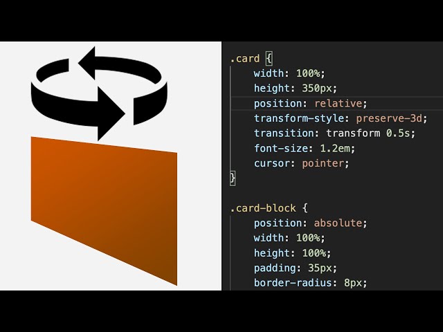 Create a 3D Flip Card using CSS 3D Transforms