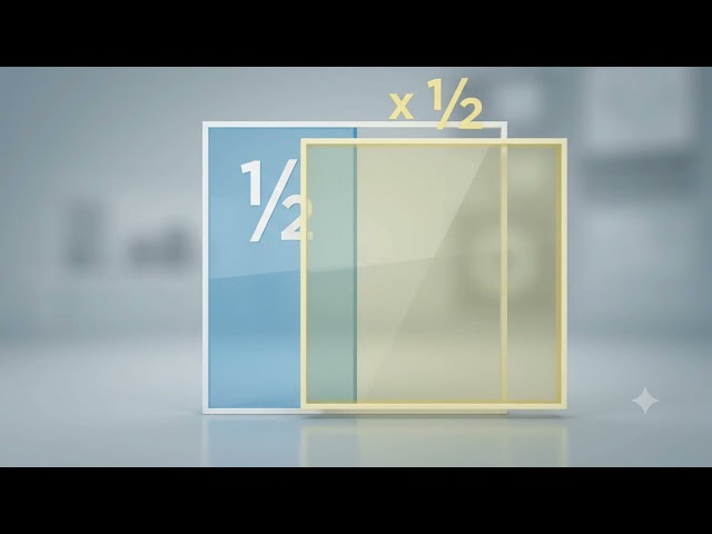 Why Does ½ × ½ = ¼? Explained in 10 Seconds 🍰📚 | #Shorts