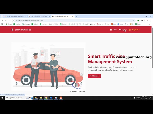Smart Traffic Fine Management System | Java Web Development Final Year Project 2026