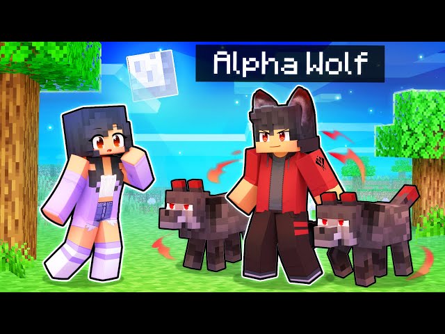 Living With The ALPHA Wolf In Minecraft!