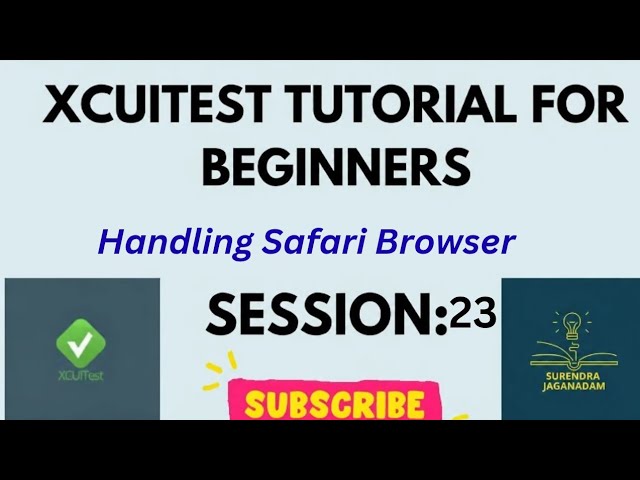 Handle SauceDemo Login flow on Safari Browser | Mobile Automation using XCUITest