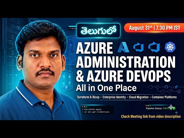 Azure Administration & DevOps — All in One Place 🚀 | Live Batch Starts Aug 31 | 7:30 PM IST