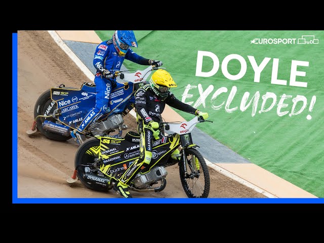 Jason Doyle Excluded From Final After Crash! | Speedway Grand Prix Warsaw | Eurosport