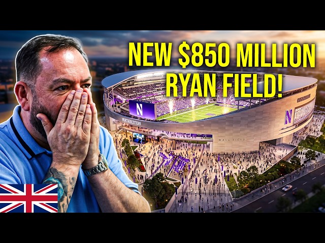 BRITS React to The Most Expensive College Football Stadium Ever!