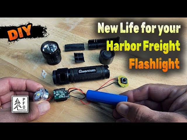 How to Replace the Hard-wired Battery on a Harbor Freight Quantum Rechargeable Flashlight