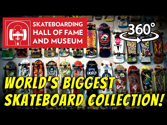 The History Of Skateboards! Skateboarding Hall Of Fame Museum VR Tour!!!